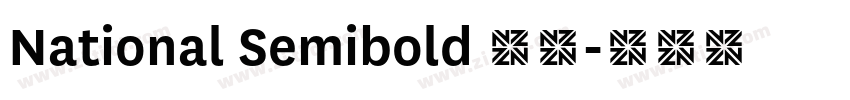 National Semibold 粗体字体转换